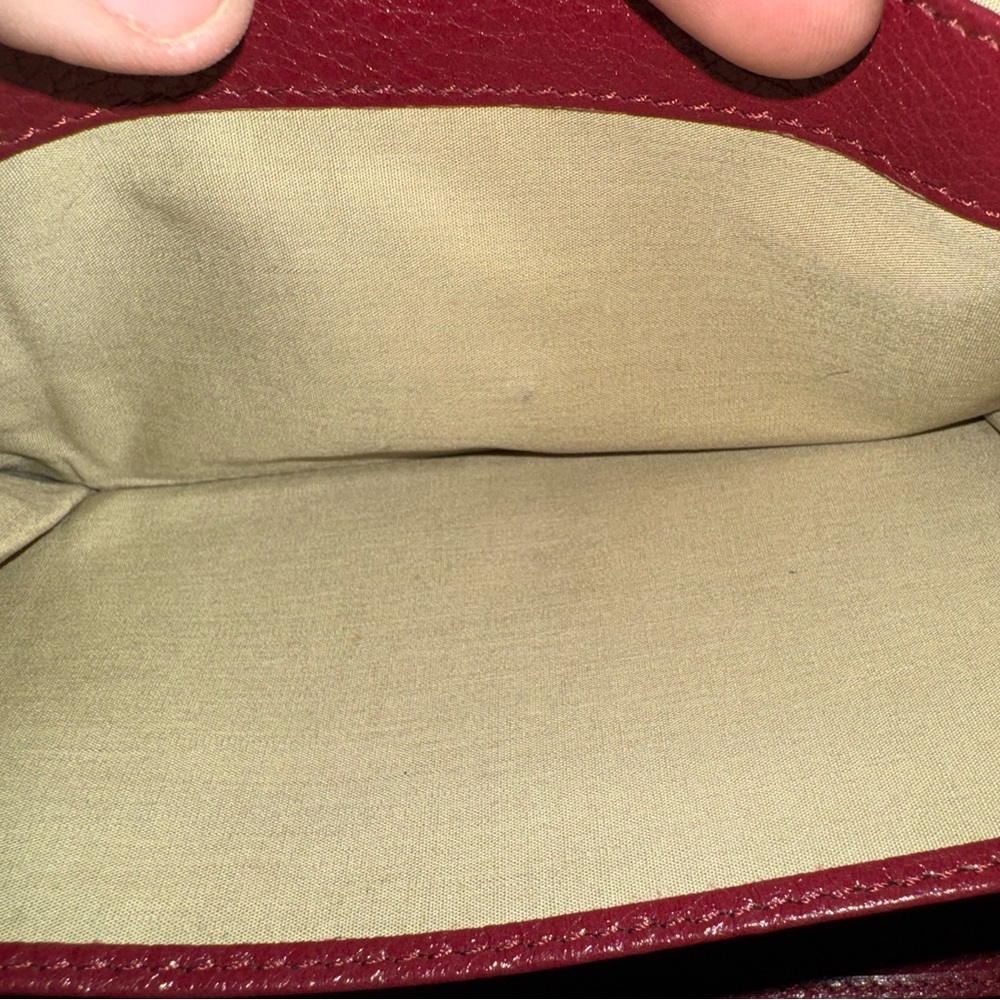 Chloe Lily Gold Bow Red Leather Wallet authentic - Picture 10 of 14